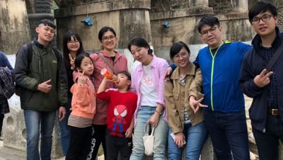 Taiwan youth group on an outing